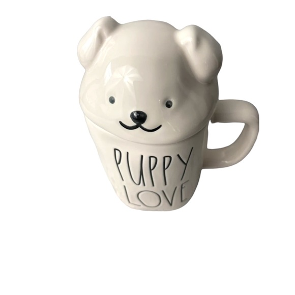 Rae Dunn PUPPY LOVE mug with topper 🐶 - Picture 3 of 5